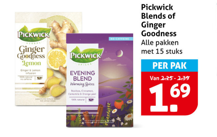 Pickwick   thee folder aanbieding bij  Hoogvliet - details
