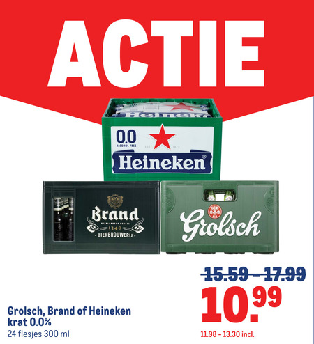 Brand   krat bier folder aanbieding bij  Makro - details