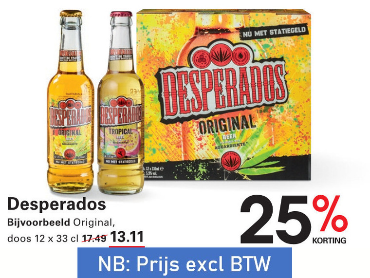 Desperados   speciaalbier folder aanbieding bij  Sligro - details