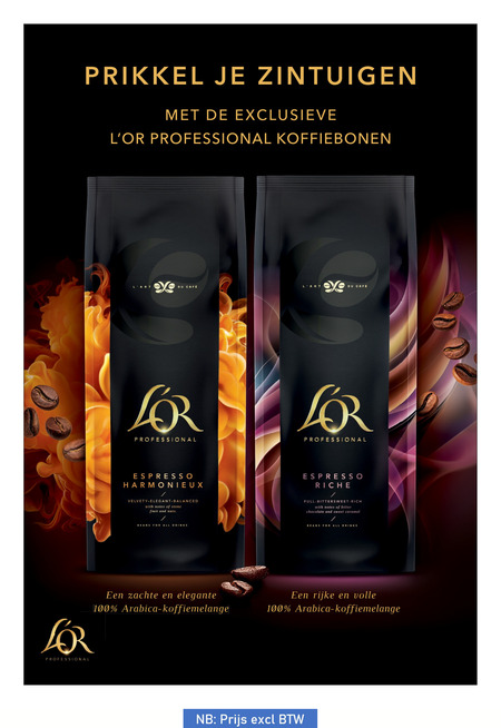 Douwe Egberts L Or   koffiebonen folder aanbieding bij  Sligro - details