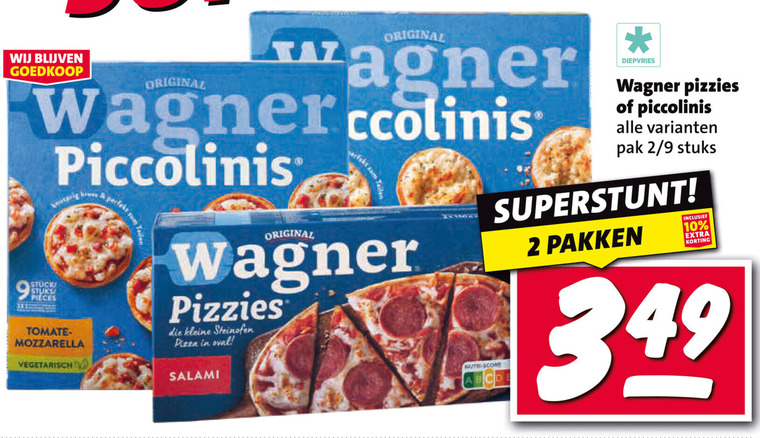 Wagner   diepvriespizza folder aanbieding bij  Nettorama - details