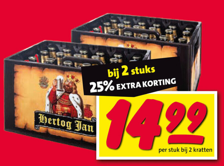 Hertog Jan   krat bier folder aanbieding bij  Nettorama - details