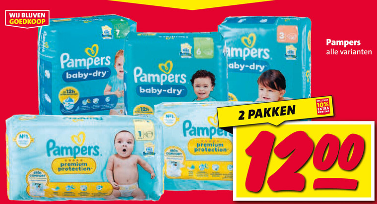 Pampers   luiers, luierbroekjes folder aanbieding bij  Nettorama - details
