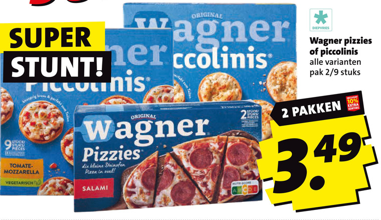 Wagner   diepvriespizza folder aanbieding bij  Boni - details