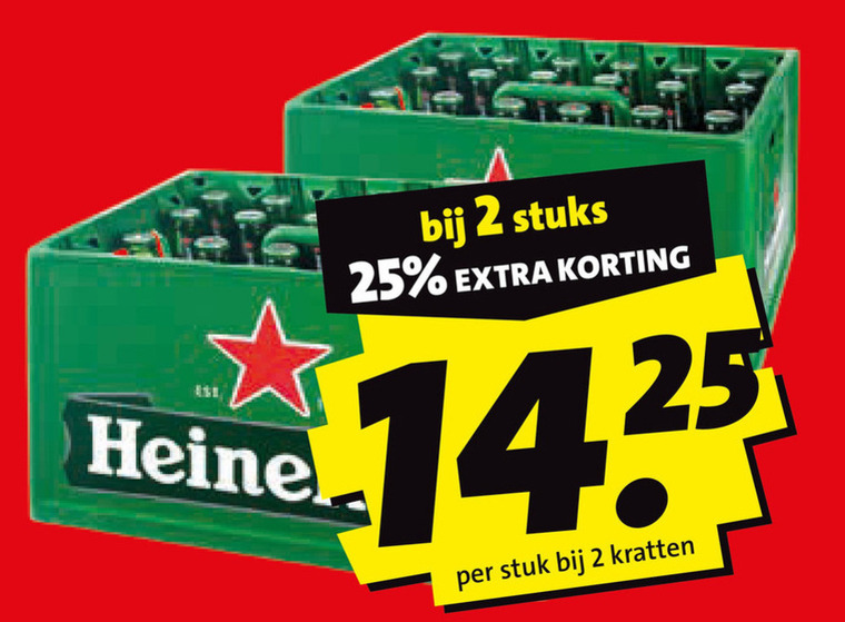 Heineken   krat bier folder aanbieding bij  Boni - details