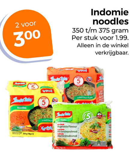 Indomie   noodles folder aanbieding bij  Trekpleister - details