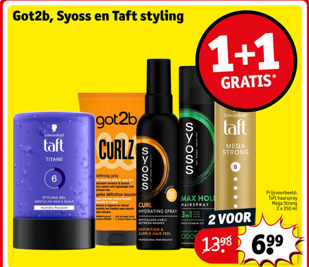 Got2B   haargel, hairspray folder aanbieding bij  Kruidvat - details