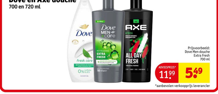 Dove   douchegel folder aanbieding bij  Kruidvat - details