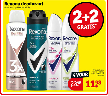 Rexona   deodorant folder aanbieding bij  Kruidvat - details