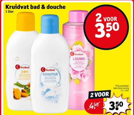 Kruidvat Huismerk   douchegel folder aanbieding bij  Kruidvat - details