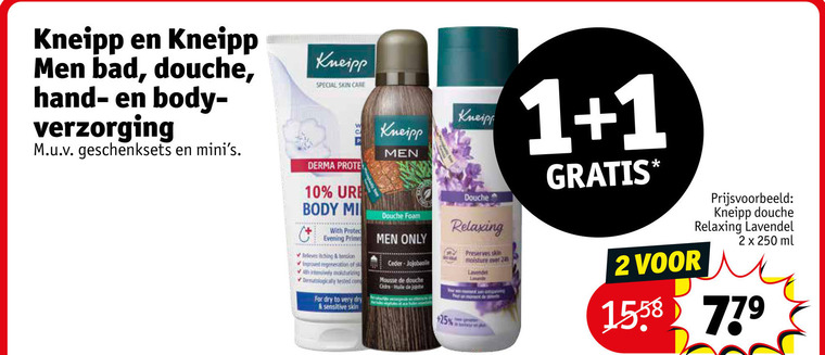 Kneipp   bodylotion, douchegel folder aanbieding bij  Kruidvat - details