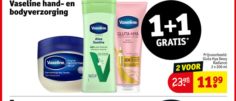 Vaseline   bodylotion, handcreme folder aanbieding bij  Kruidvat - details