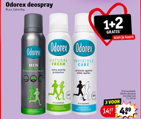 Odorex   deodorant folder aanbieding bij  Kruidvat - details