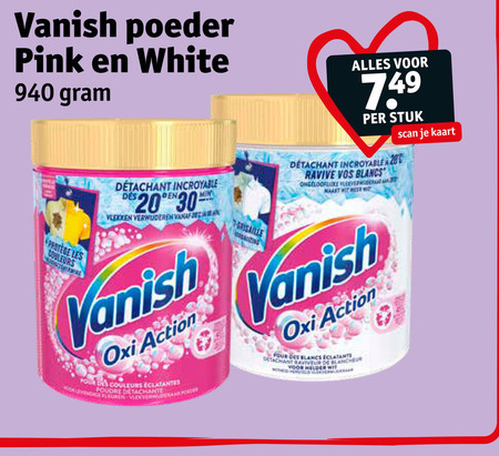 Vanish   vlekkenverwijderaar folder aanbieding bij  Kruidvat - details