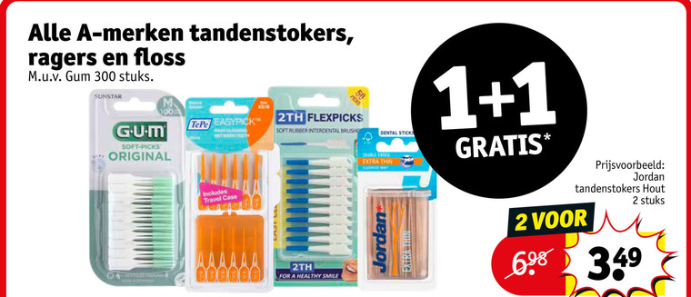 2TH   flosdraad, tandenstokers folder aanbieding bij  Kruidvat - details