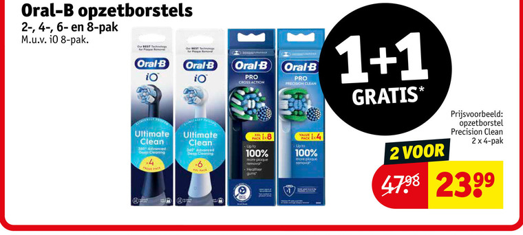Braun Oral-B   opzetborstel folder aanbieding bij  Kruidvat - details