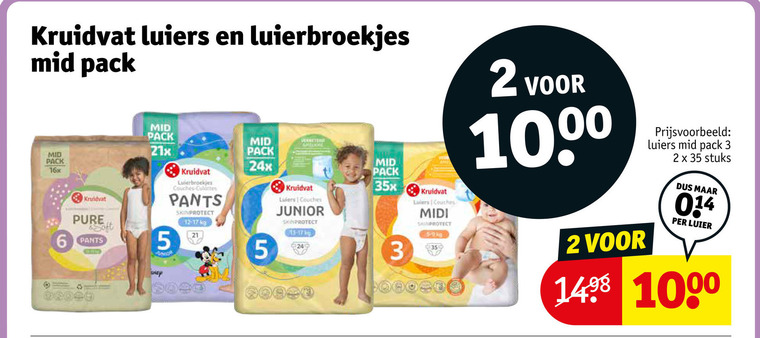 Kruidvat Huismerk   luiers, luierbroekjes folder aanbieding bij  Kruidvat - details