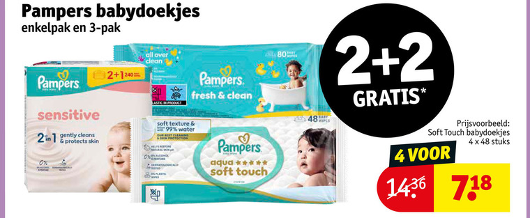 Pampers   billendoekjes folder aanbieding bij  Kruidvat - details