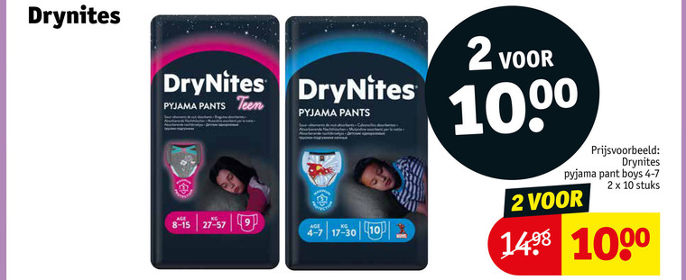 DryNites   luierbroekjes folder aanbieding bij  Kruidvat - details