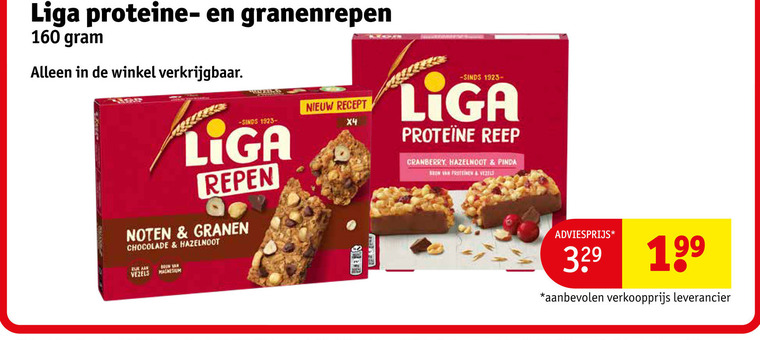 Liga   mueslireep folder aanbieding bij  Kruidvat - details