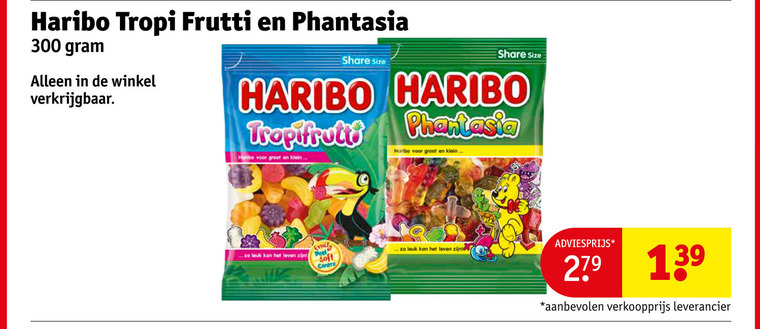Haribo   snoep folder aanbieding bij  Kruidvat - details