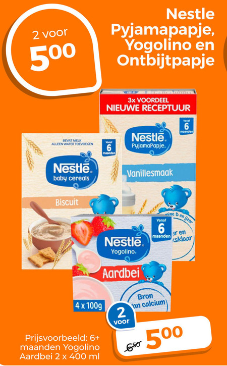 Nestle   babyvoeding folder aanbieding bij  Trekpleister - details