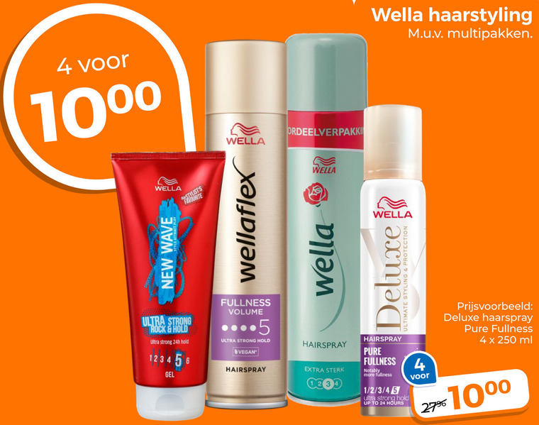 Wella   hairspray folder aanbieding bij  Trekpleister - details