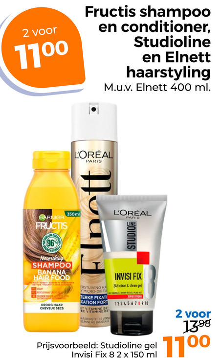Elnett   hairspray, haargel folder aanbieding bij  Trekpleister - details