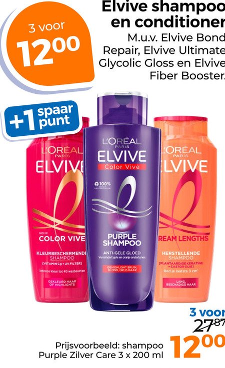 Elvive   shampoo, conditioner folder aanbieding bij  Trekpleister - details