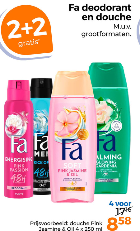 Fa   deodorant, douchegel folder aanbieding bij  Trekpleister - details