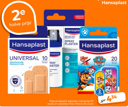 Hansaplast   pleister, blaarpleisters folder aanbieding bij  Trekpleister - details