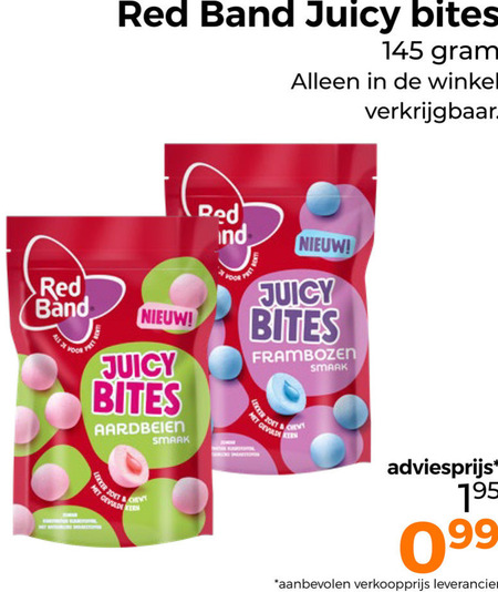 Red Band   snoep folder aanbieding bij  Trekpleister - details