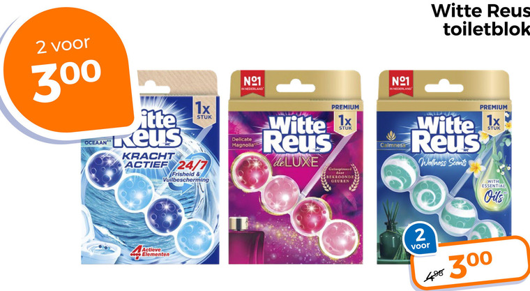 Witte Reus   toiletblok folder aanbieding bij  Trekpleister - details