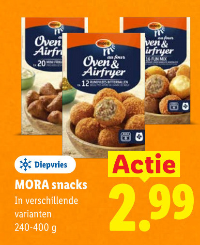 Mora   bitterballen, snack folder aanbieding bij  Lidl - details