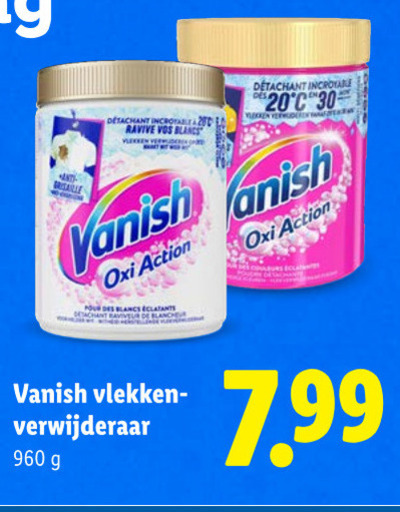 Vanish   vlekkenverwijderaar folder aanbieding bij  Lidl - details