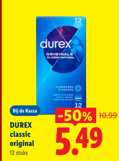 Durex   condooms folder aanbieding bij  Lidl - details