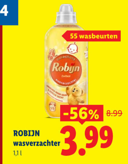 Robijn   wasverzachter folder aanbieding bij  Lidl - details