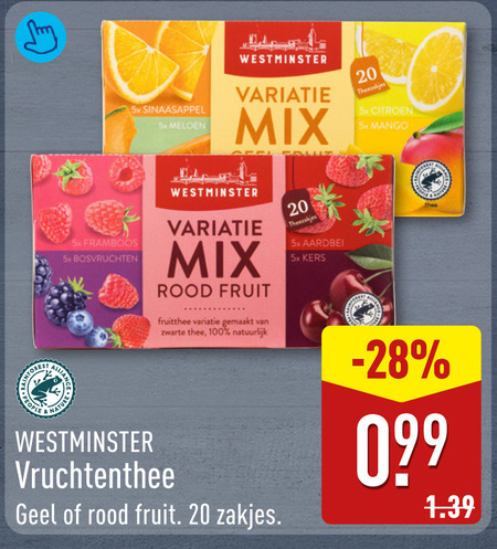 Westminster   thee folder aanbieding bij  Aldi - details