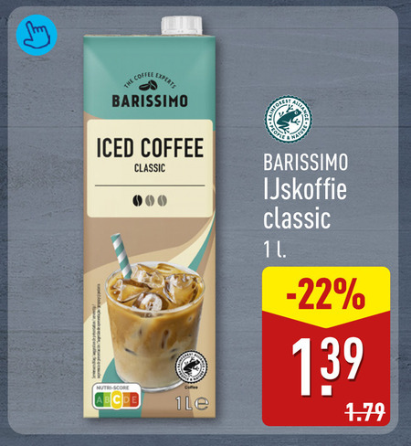 Barissimo   ijskoffie folder aanbieding bij  Aldi - details