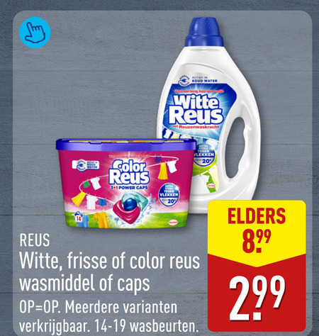 Witte Reus   wasmiddel folder aanbieding bij  Aldi - details