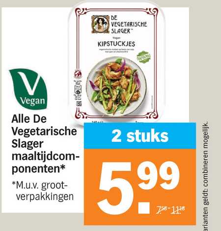 De vegetarische Slager   vegetarisch folder aanbieding bij  Albert&nbsp;Heijn - details