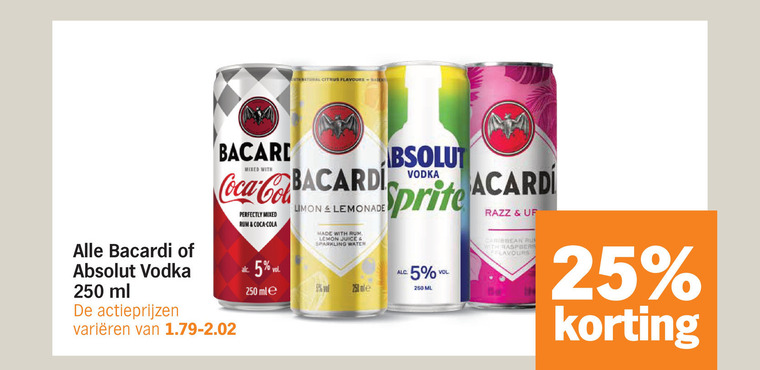 Absolut   mixdrank folder aanbieding bij  Albert&nbsp;Heijn - details