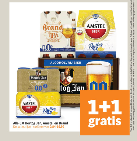 Amstel   alcoholvrij bier folder aanbieding bij  Albert&nbsp;Heijn - details