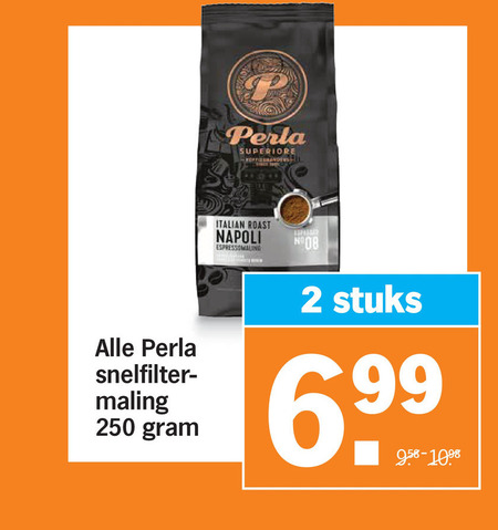 Perla   koffie folder aanbieding bij  Albert&nbsp;Heijn - details
