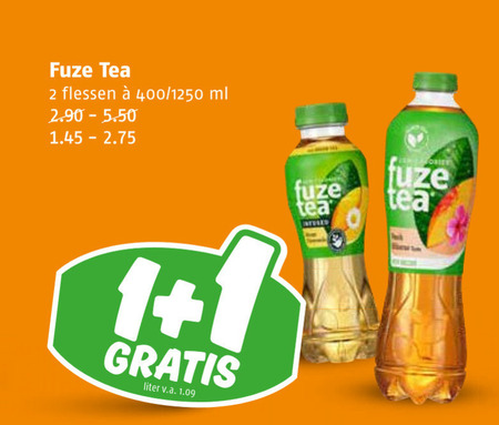 Fuze Tea   ice tea folder aanbieding bij  Poiesz - details