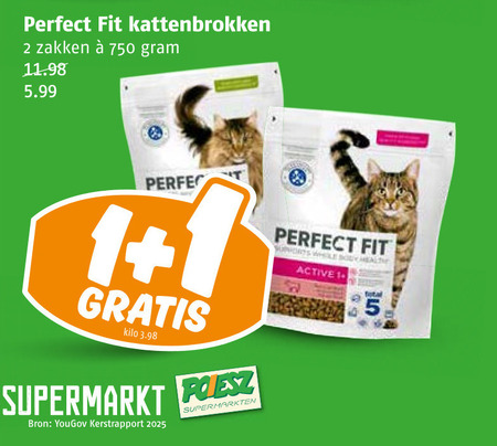 Perfect Fit   kattenvoer folder aanbieding bij  Poiesz - details
