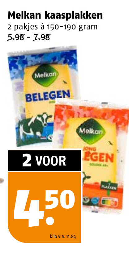 Melkan   kaasplakken folder aanbieding bij  Poiesz - details