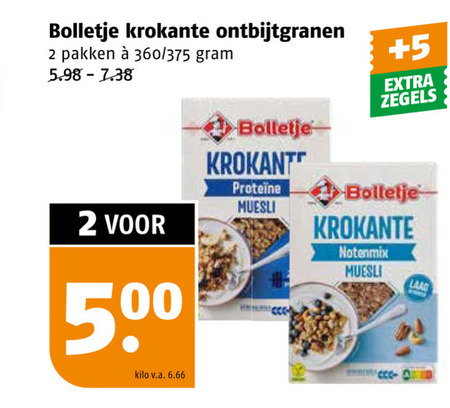 Bolletje   muesli folder aanbieding bij  Poiesz - details