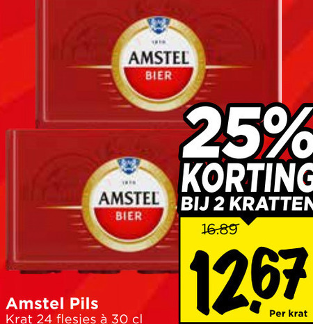 Amstel   krat bier folder aanbieding bij  Vomar - details