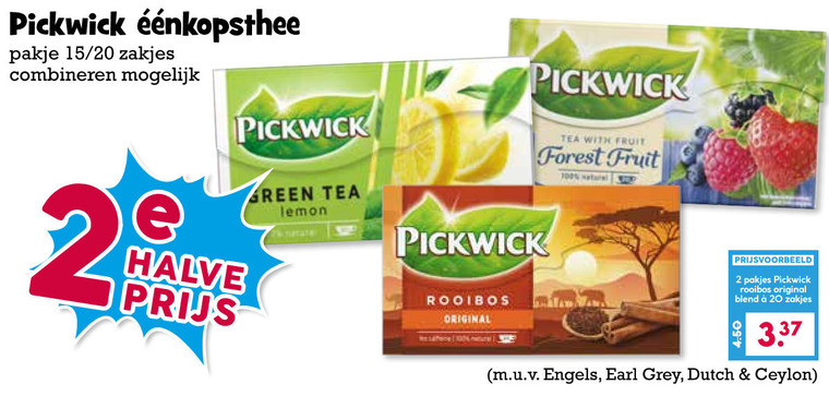 Pickwick   thee folder aanbieding bij  Boons&nbsp;Markt - details